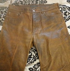 Banana Republic size 38 boot cut leather pants